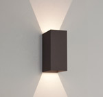 astro 7061 oslo 160 led outdoor up down wall light painted black